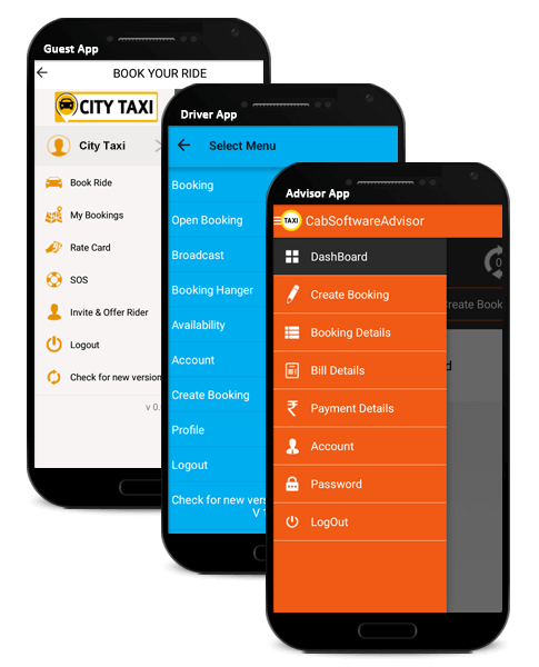 Taxi Software mobile app